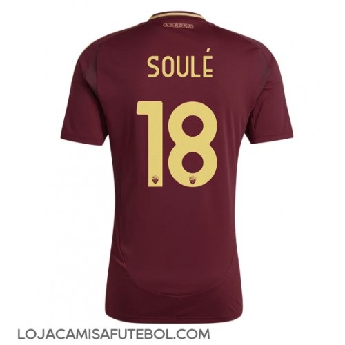 Camisa de Futebol AS Roma Matias Soule #18 Equipamento Principal 2024-25 Manga Curta